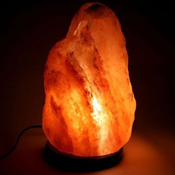 LAMPADA DI SALE HIMALAYANO GRANDE PESO DA 10 A 18KG EMANA IONI NEGATIVI E  ASORBE L'UMIDITA IN MODO NATURALE CON CAVO E LAMPADINA 220V  CASALINGHI-TORCE - FARI LAMPADE LANTERNE E PUNTI LUCE